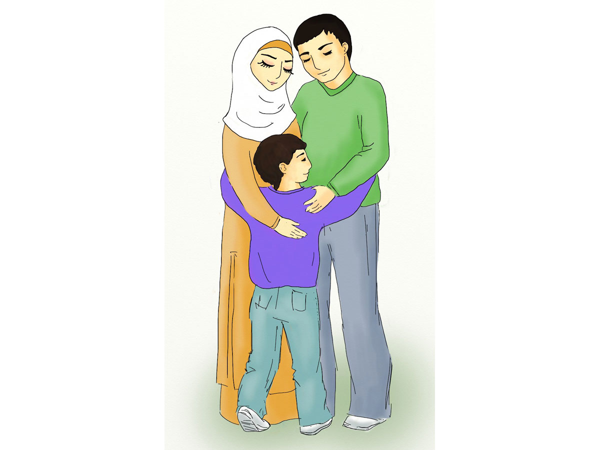 Әкем мен. Мусульманская семья. Родители мусульмане.