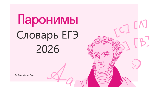 Словарь паронимов ЕГЭ 2026